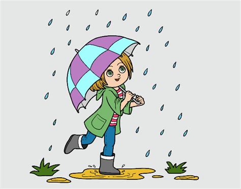 desenho de dia de chuva